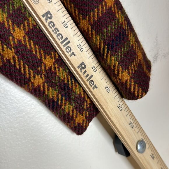 benard holtzmam ladies colorful checkered wool plaid blazer size m/L - Picture 7 of 8